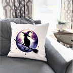 Moonlit Cat Floral Design – DTF Transfer