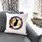 Moonlit Cat Floral Design – DTF Transfer