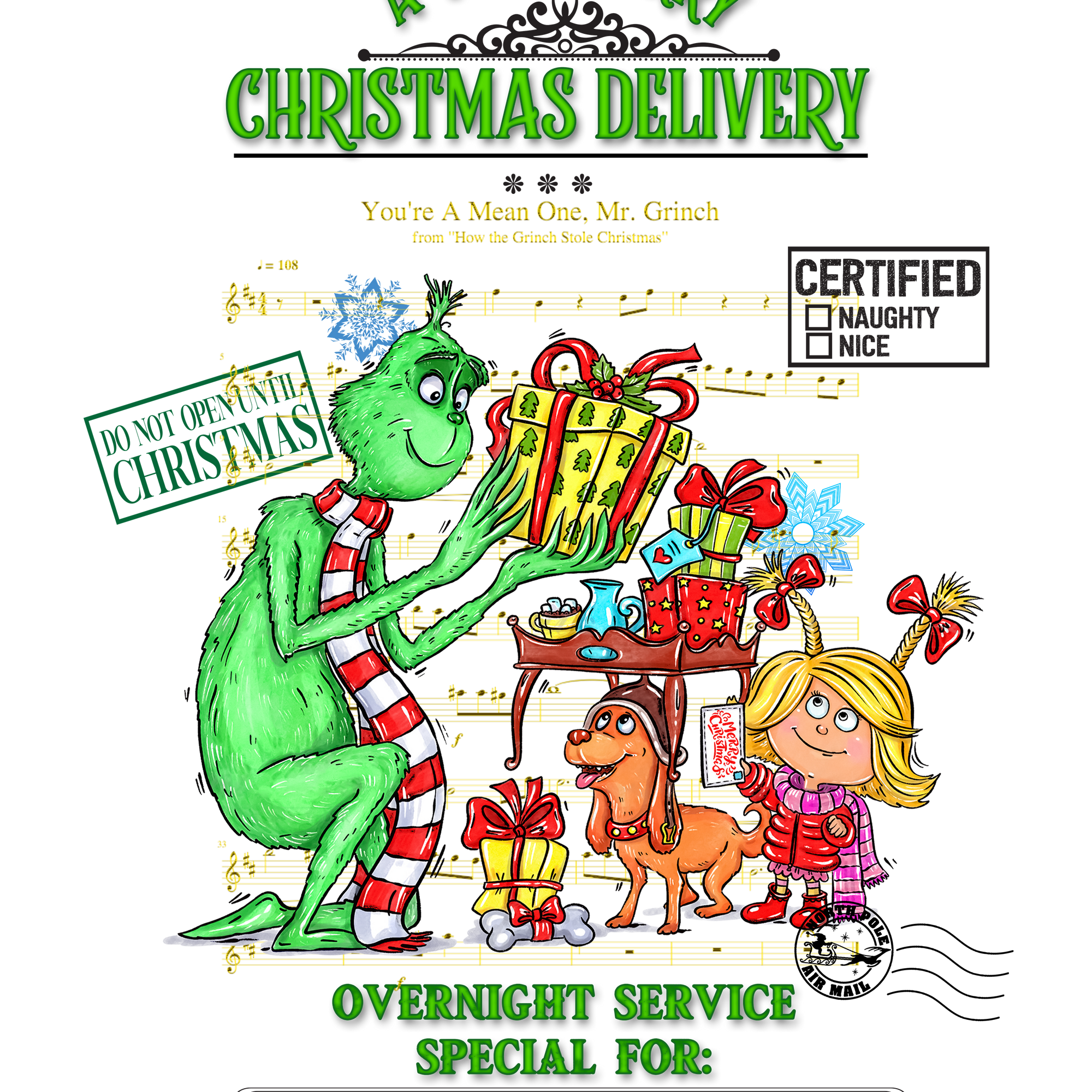 Blue and Green Monster