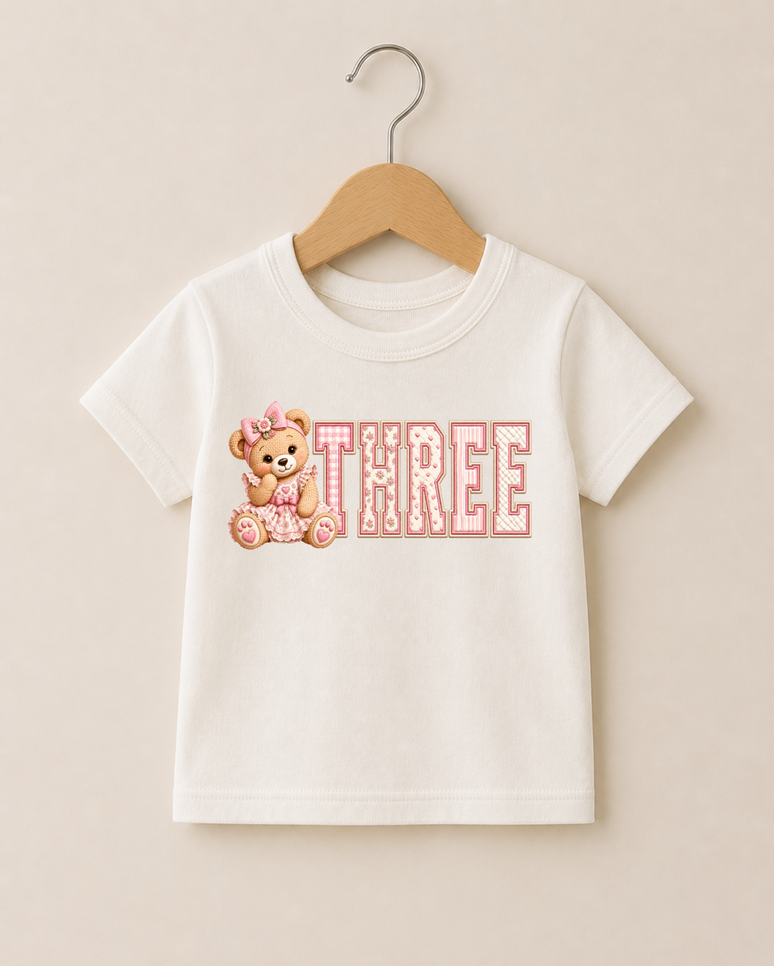 Number Teddy Girl DTF