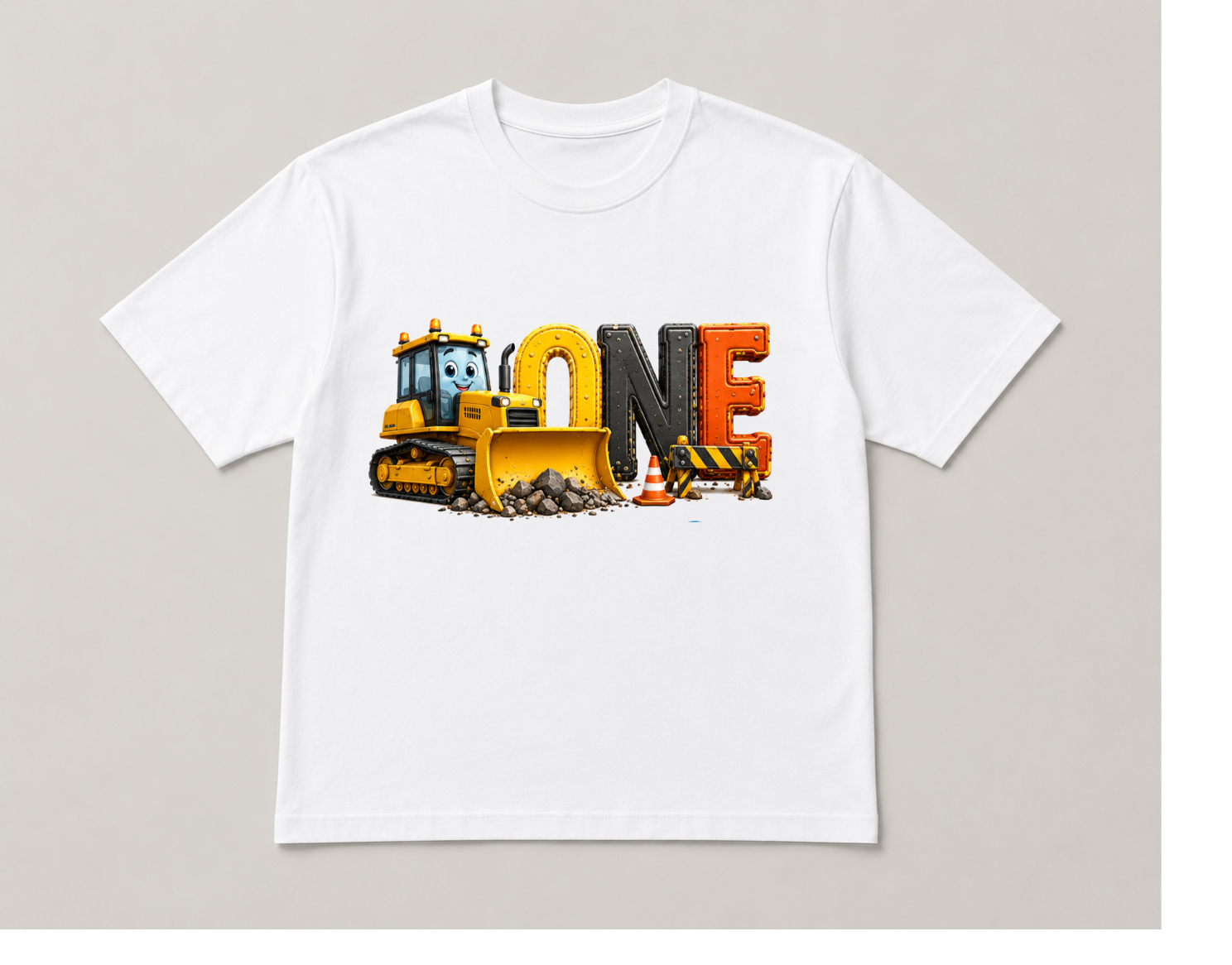 Construction First Birthday DTF Transfer