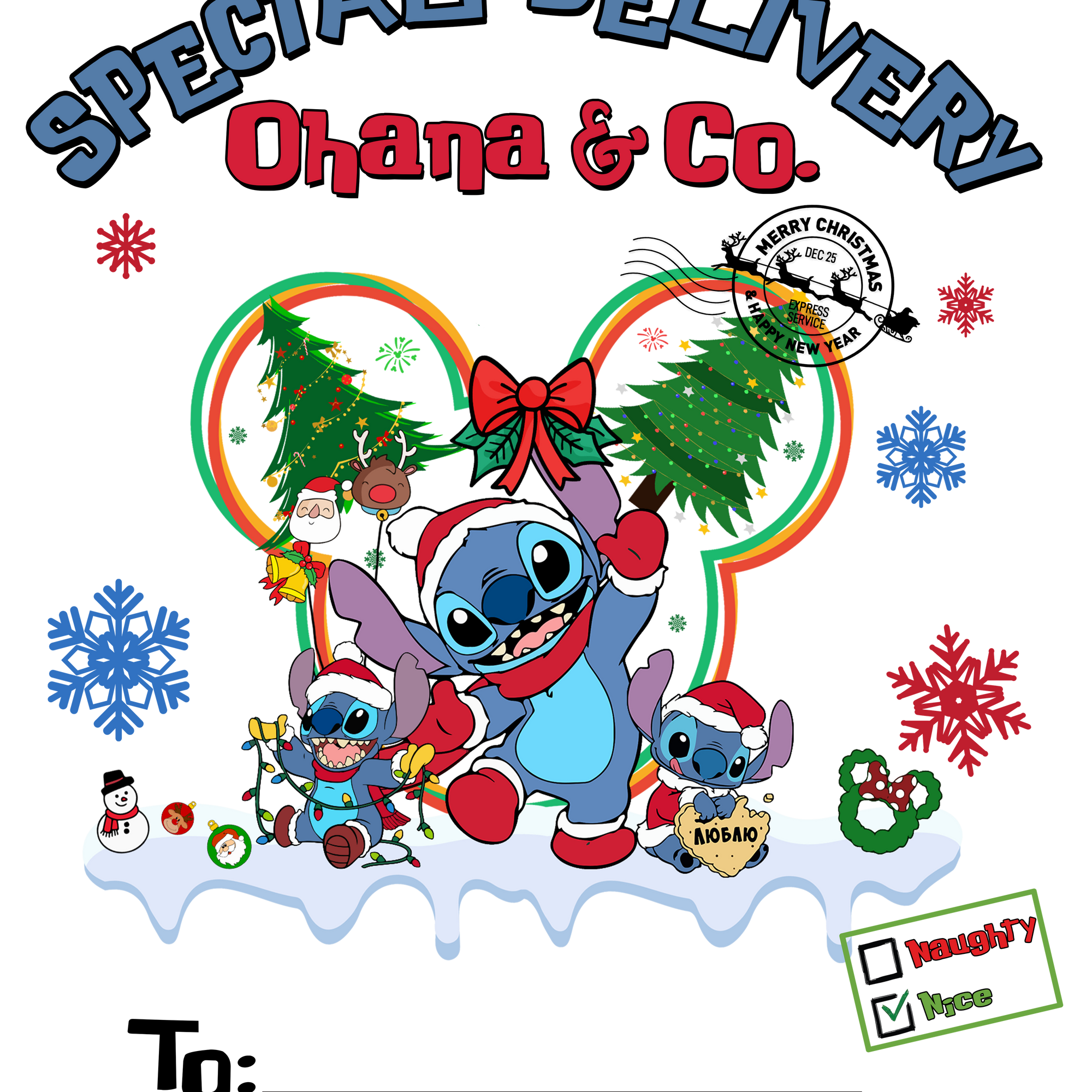 Blue and Green Monster