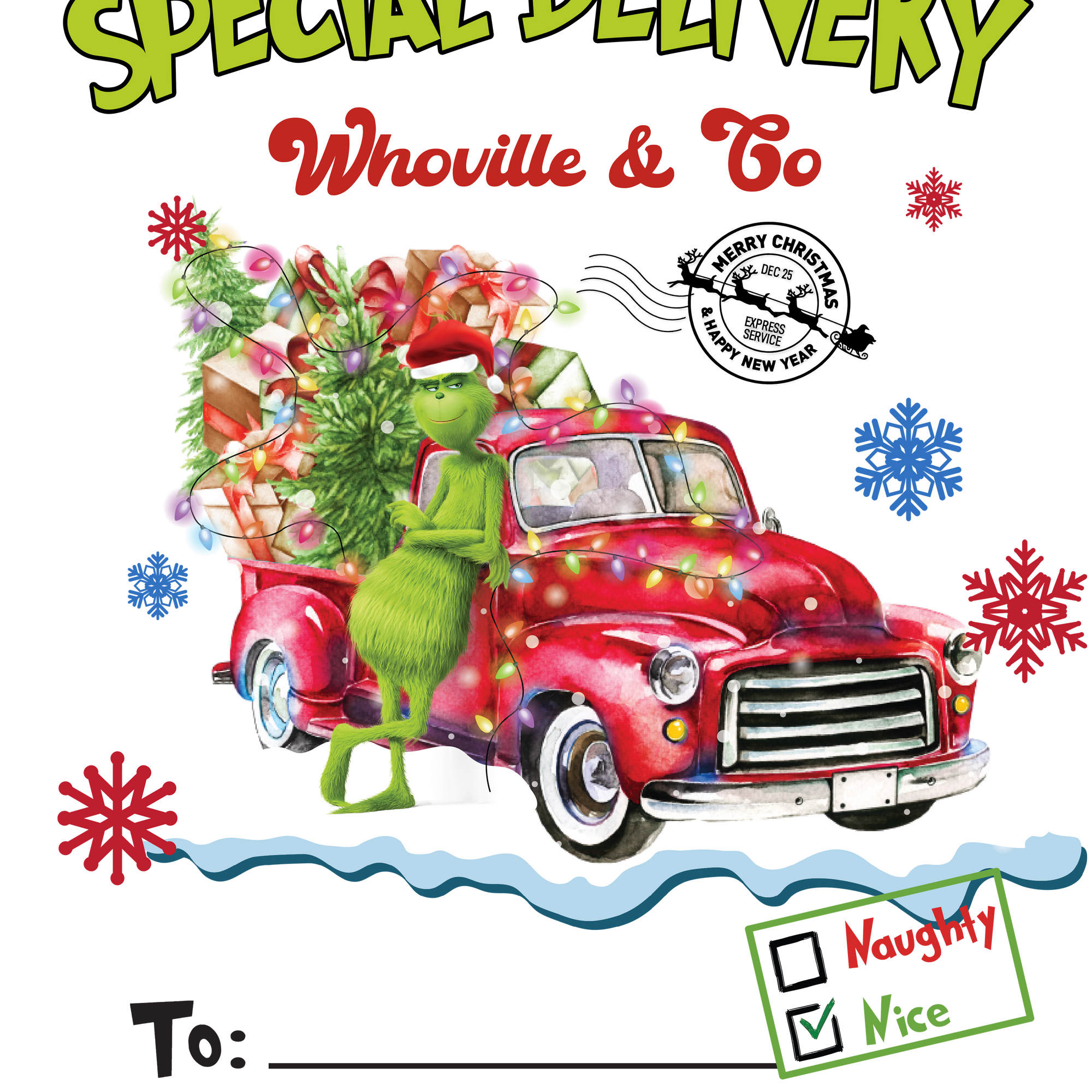 Blue and Green Monster