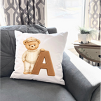 Beige Bear A-Z  DTF