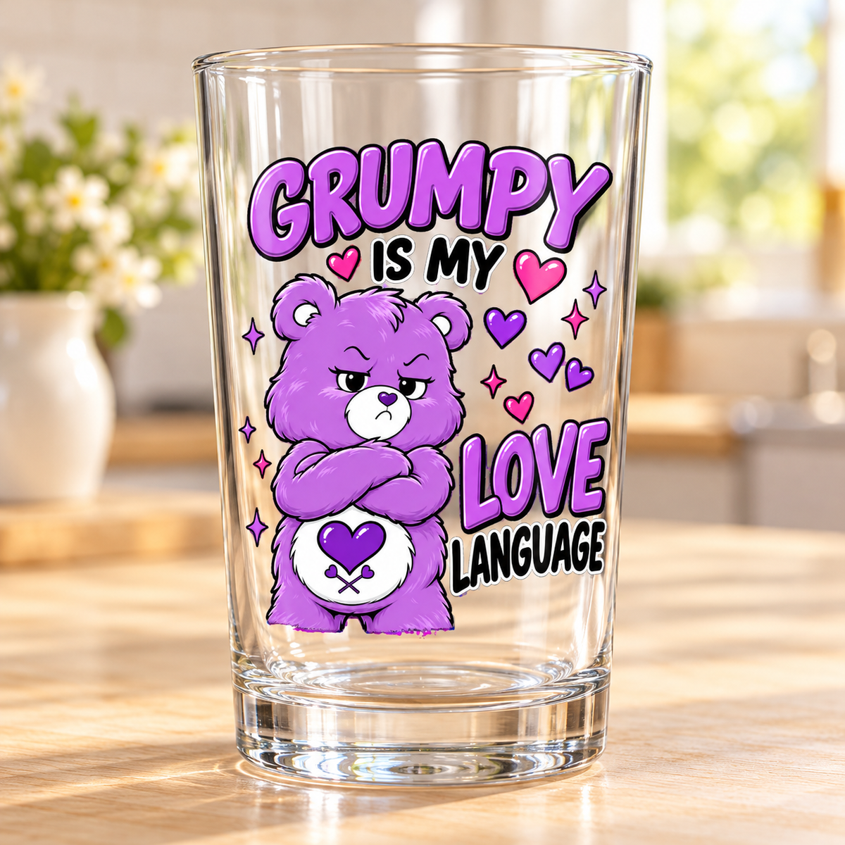 Sassy Bears UV-DTF - Grumpy Is My Love Language