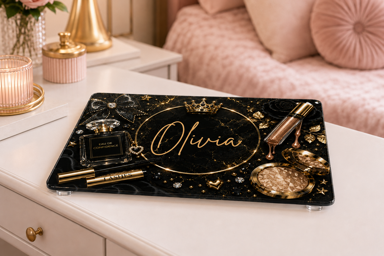 GLAM MAKEUP CHOPPING BOARD DESIGN -Sublimation sheet