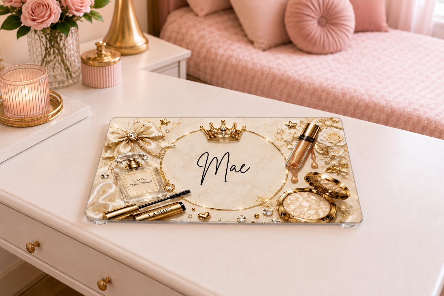 GLAM MAKEUP CHOPPING BOARD DESIGN -Sublimation sheet