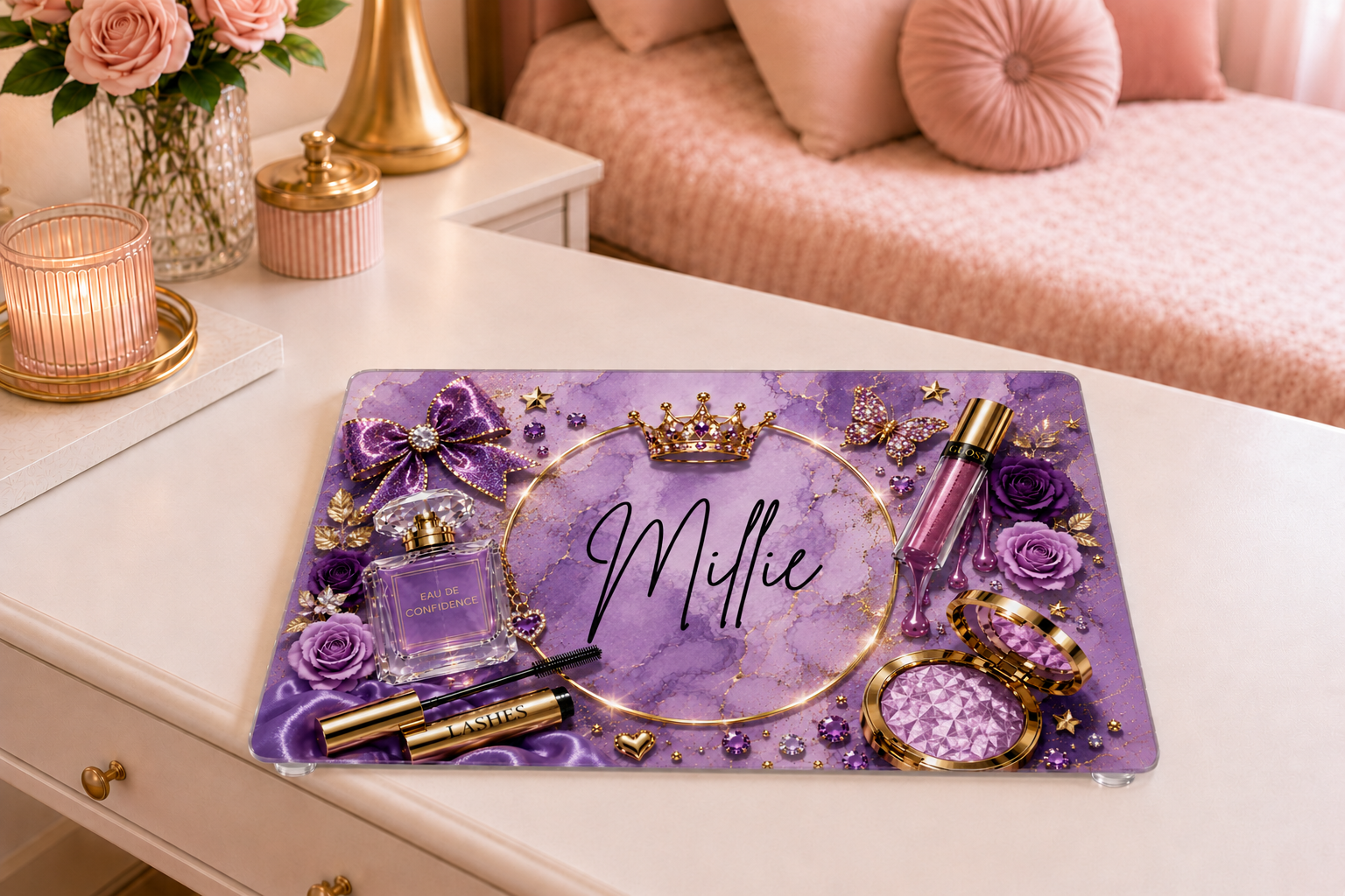 GLAM MAKEUP CHOPPING BOARD DESIGN -Sublimation sheet