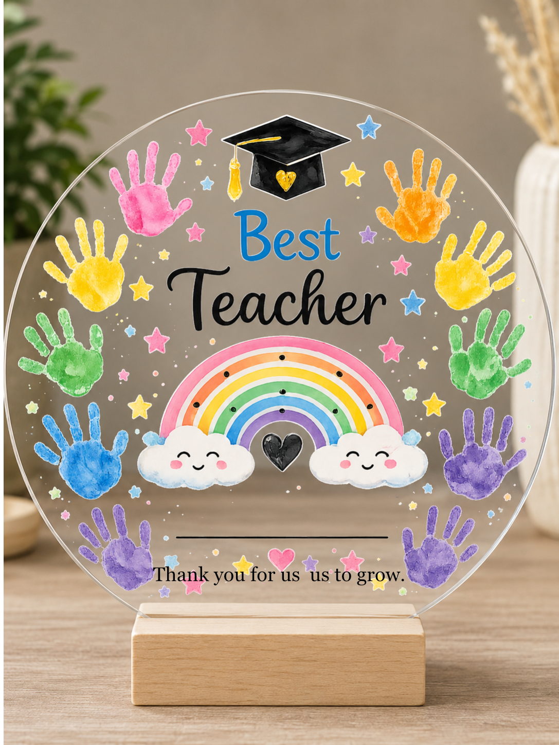 Teacher, Childcare Appreciation UVDTF Transfer – 12cm Circle