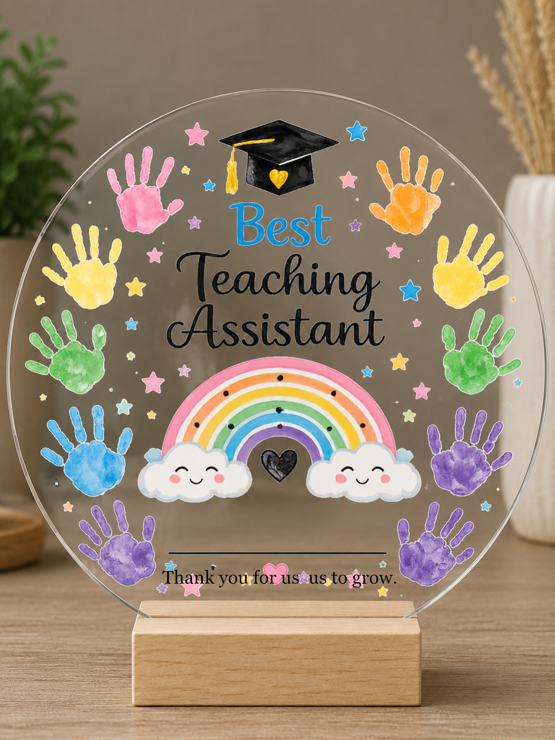 Teacher, Childcare Appreciation UVDTF Transfer – 12cm Circle