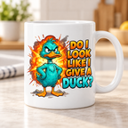 Moody Farmyard mug - Give A Duck (Explosion Duck)
