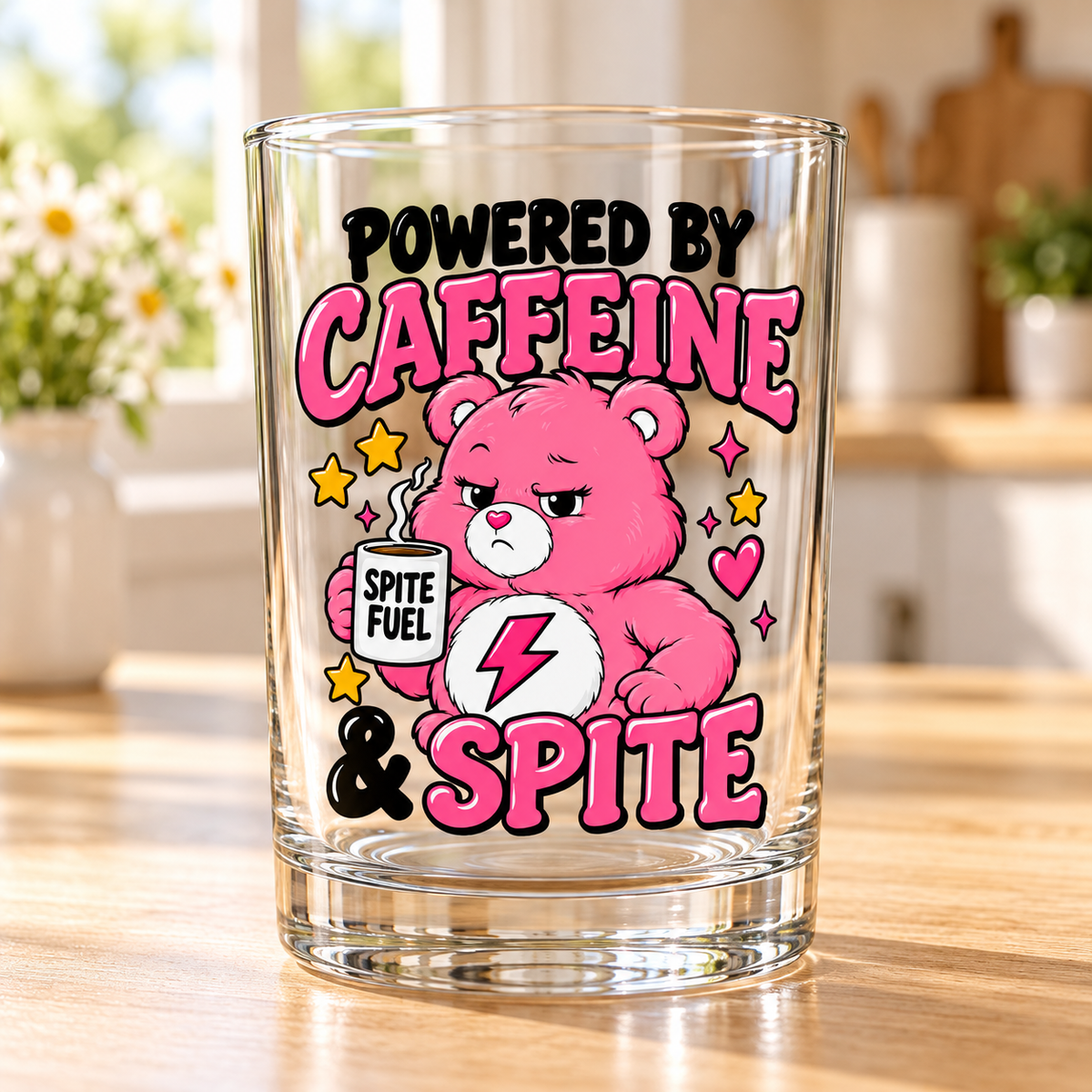 Sassy Bears UV-DTF - Powered By Caffeine & Spite