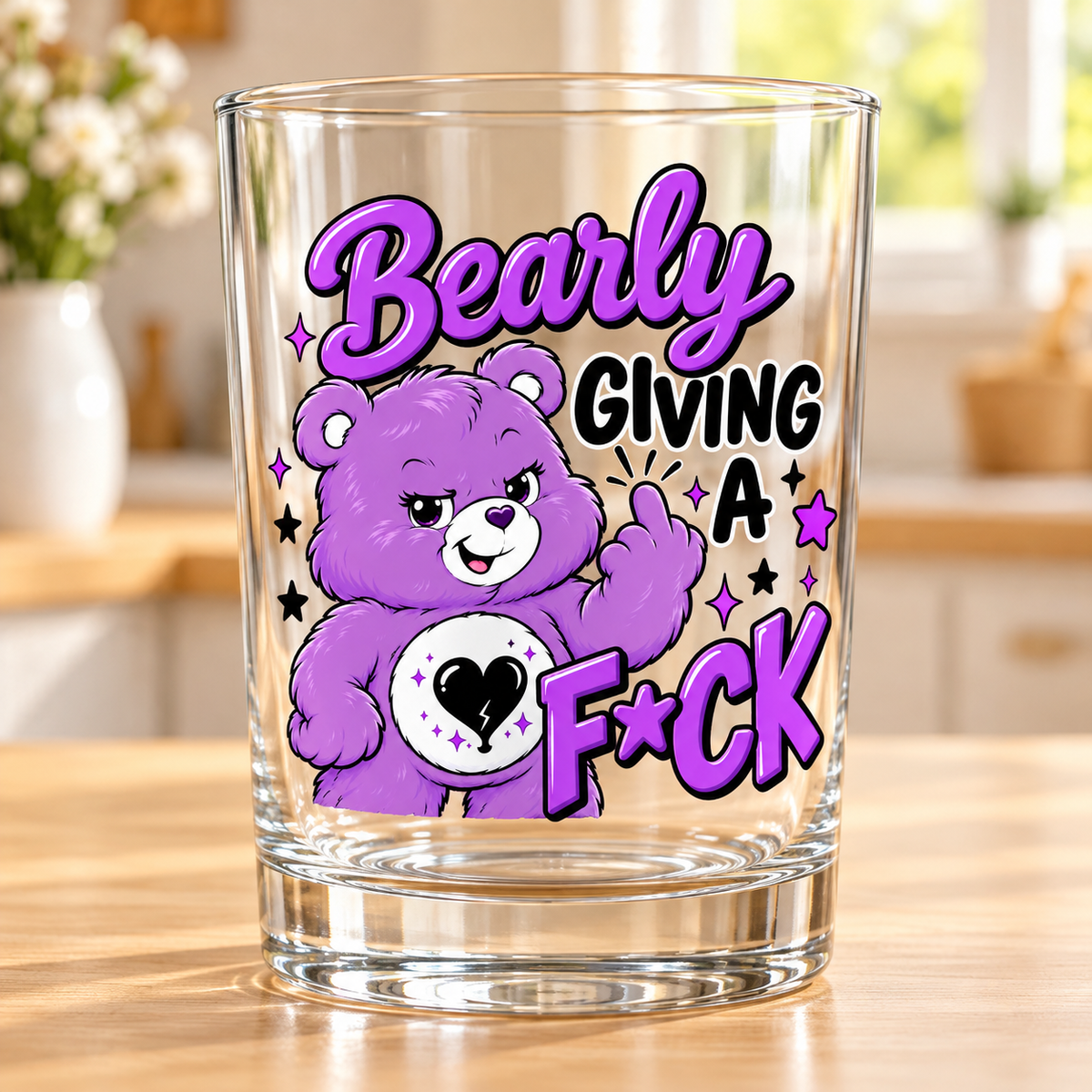 Sassy Bears UV-DTF - Bearly Giving A F*ck