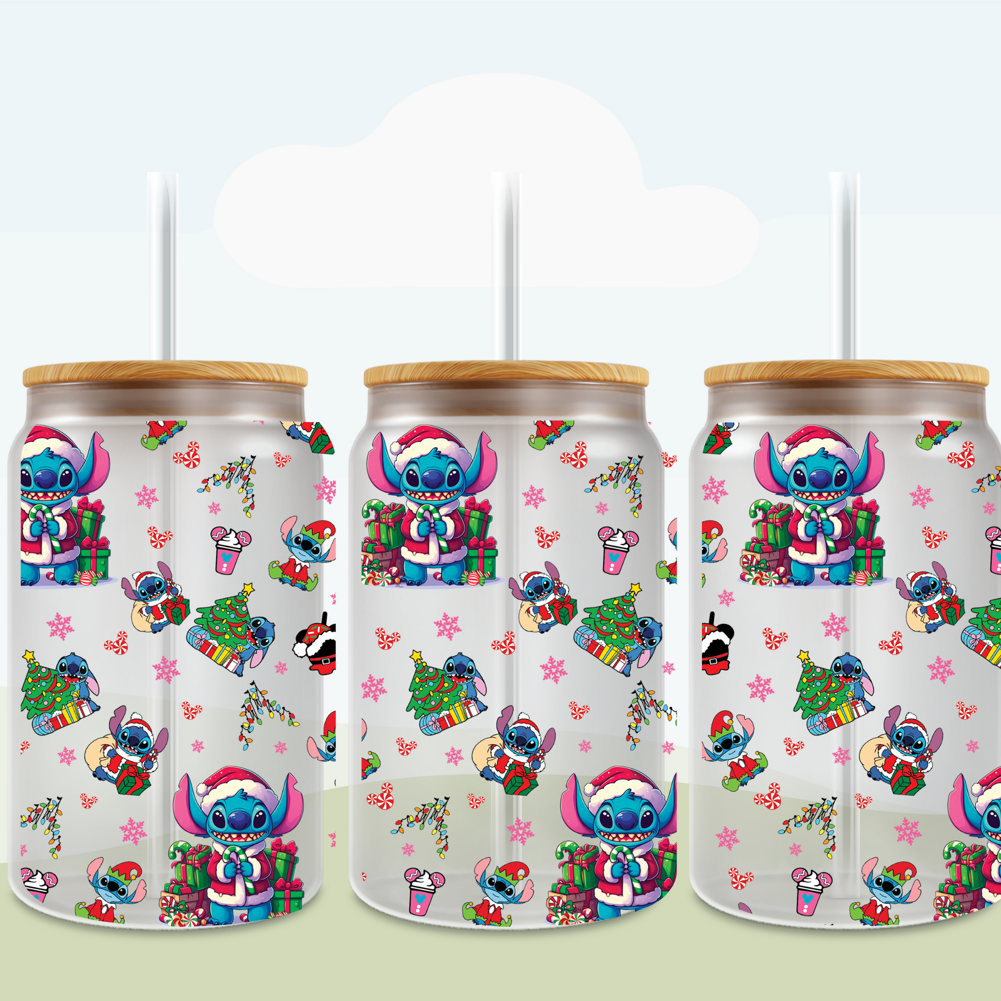 Christmas Blue Monster