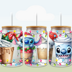 Christmas Coffee Cup and Characters