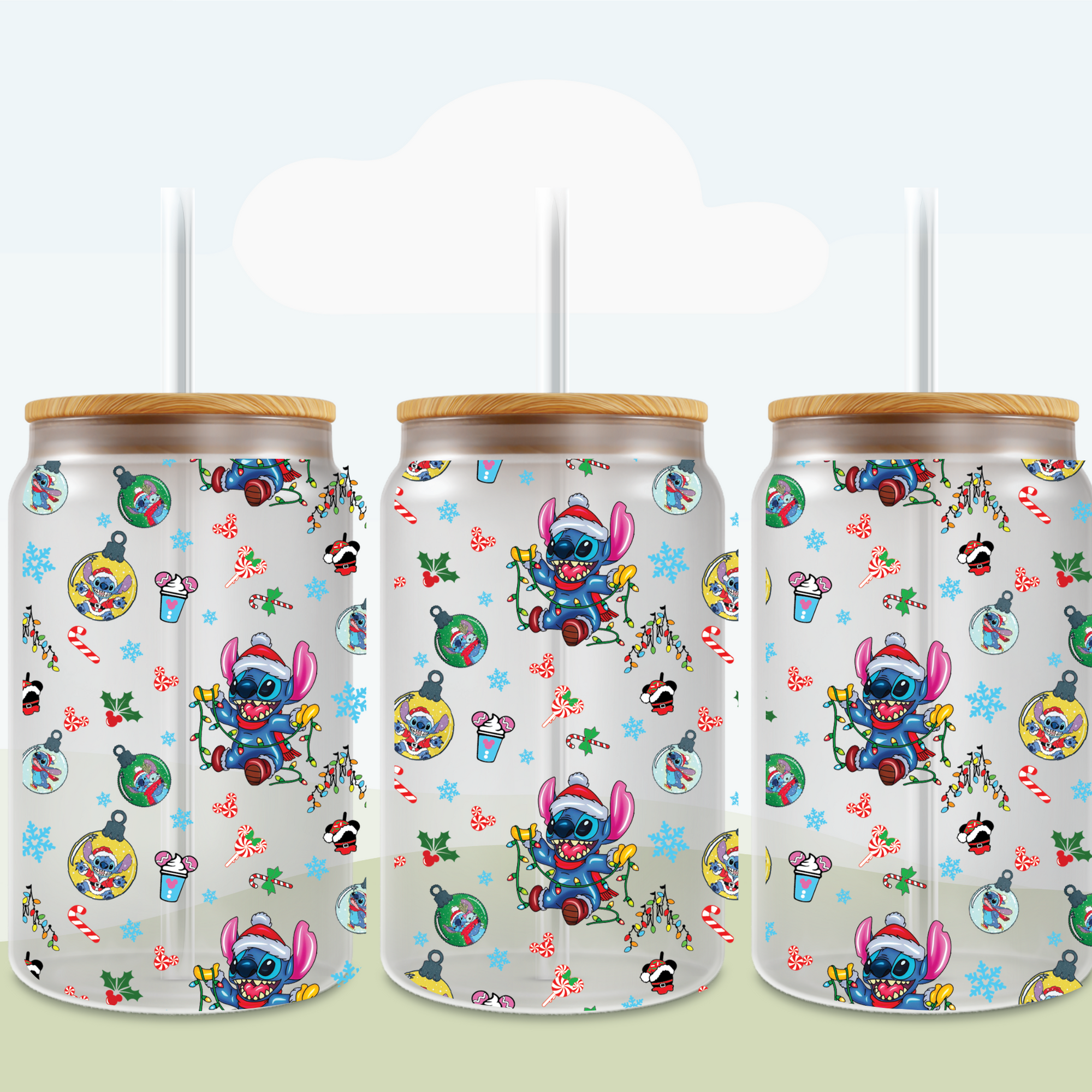 Christmas Blue Monster