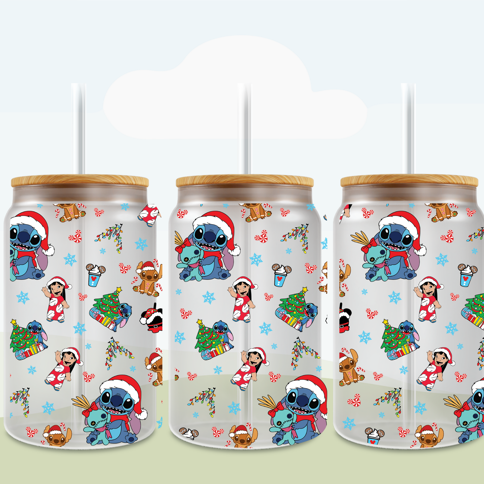 Christmas Blue Monster