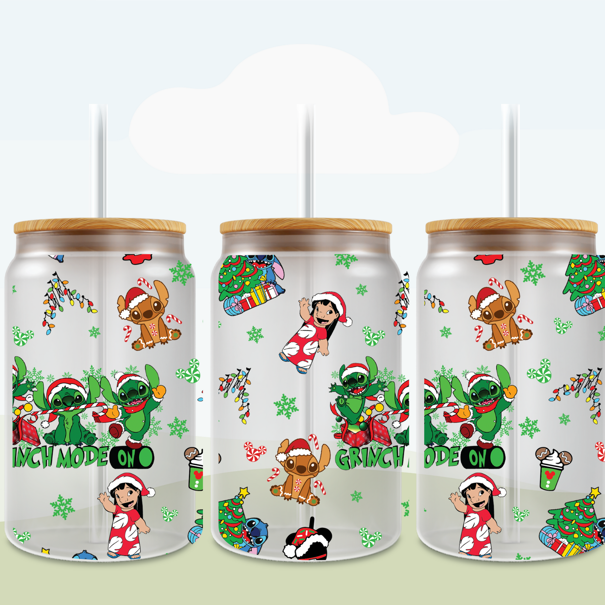 Christmas Blue Monster