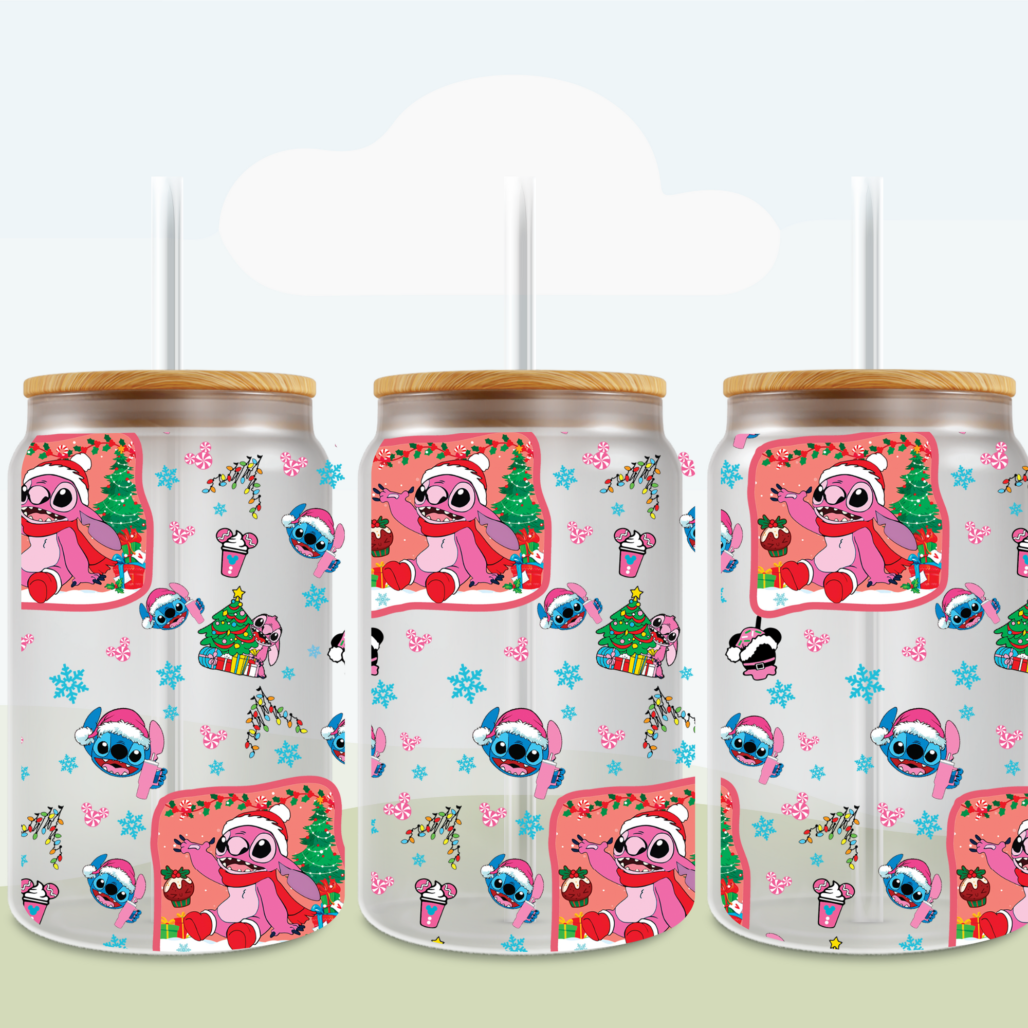 Christmas Blue Monster