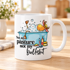 Cheeky Cow mug - Not My Pasture Not My Bullsh*t