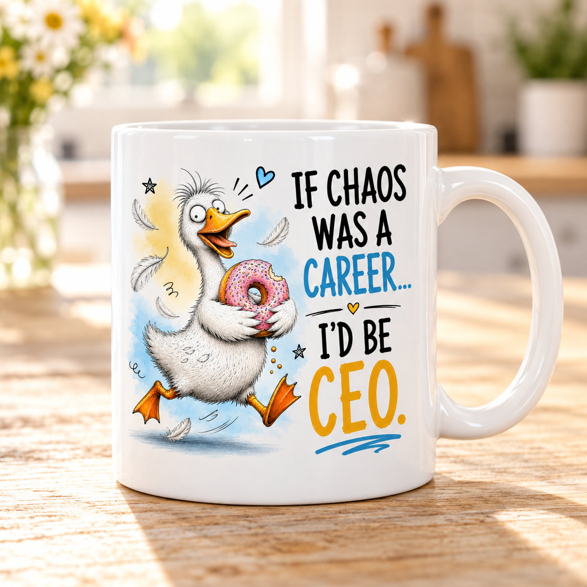 Sassy Animals mug - If Chaos Was A Career (Goose)