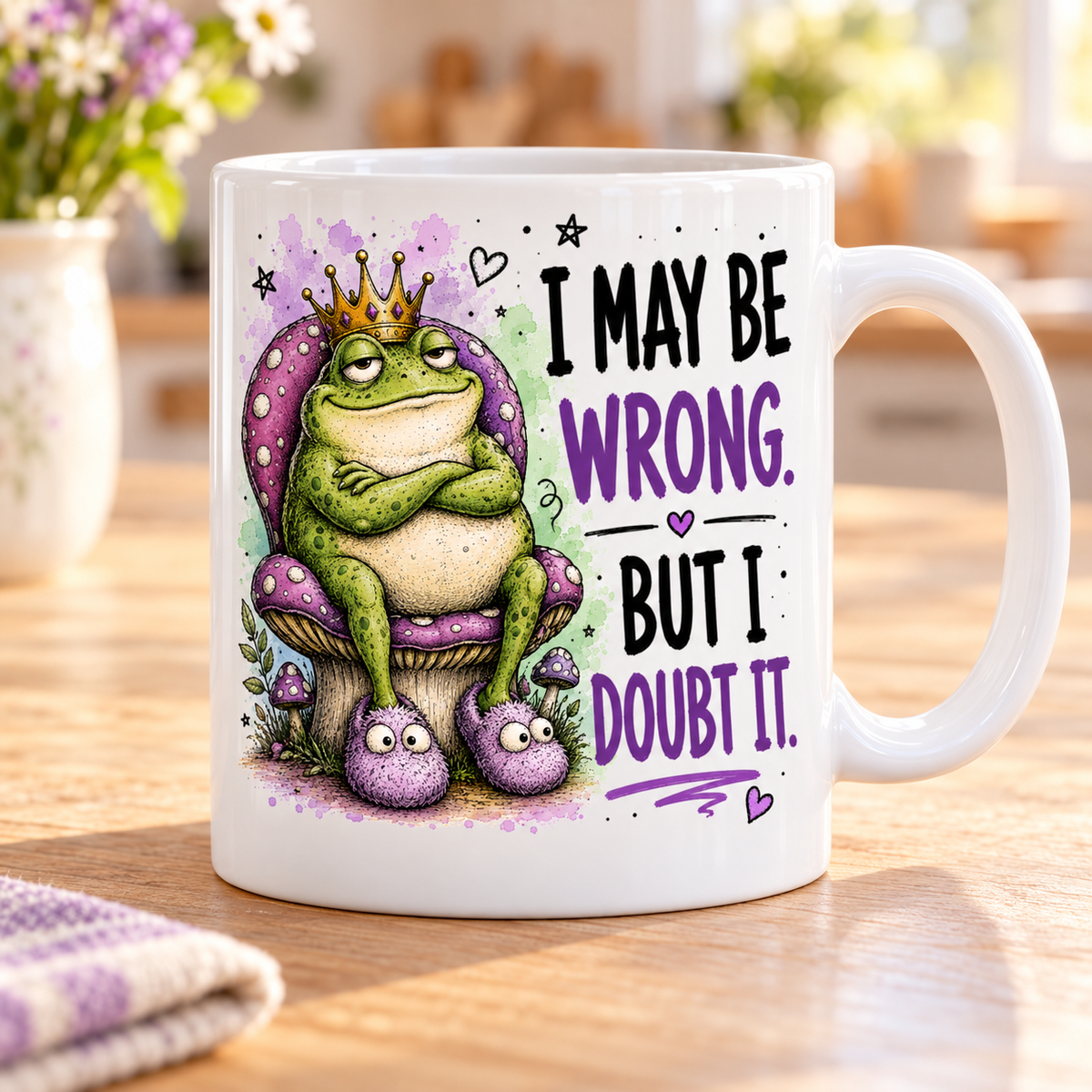 Sassy Animals mug - I May Be Wrong (Frog)