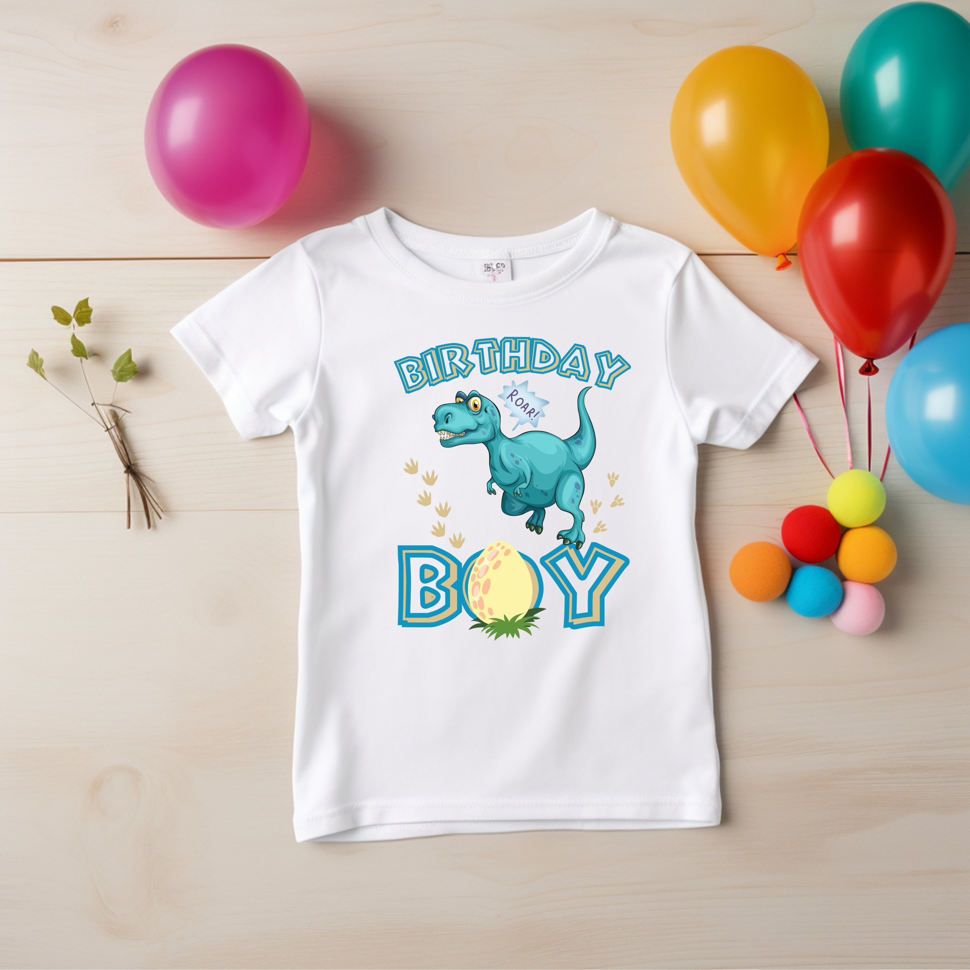 Birthday Dino DTF
