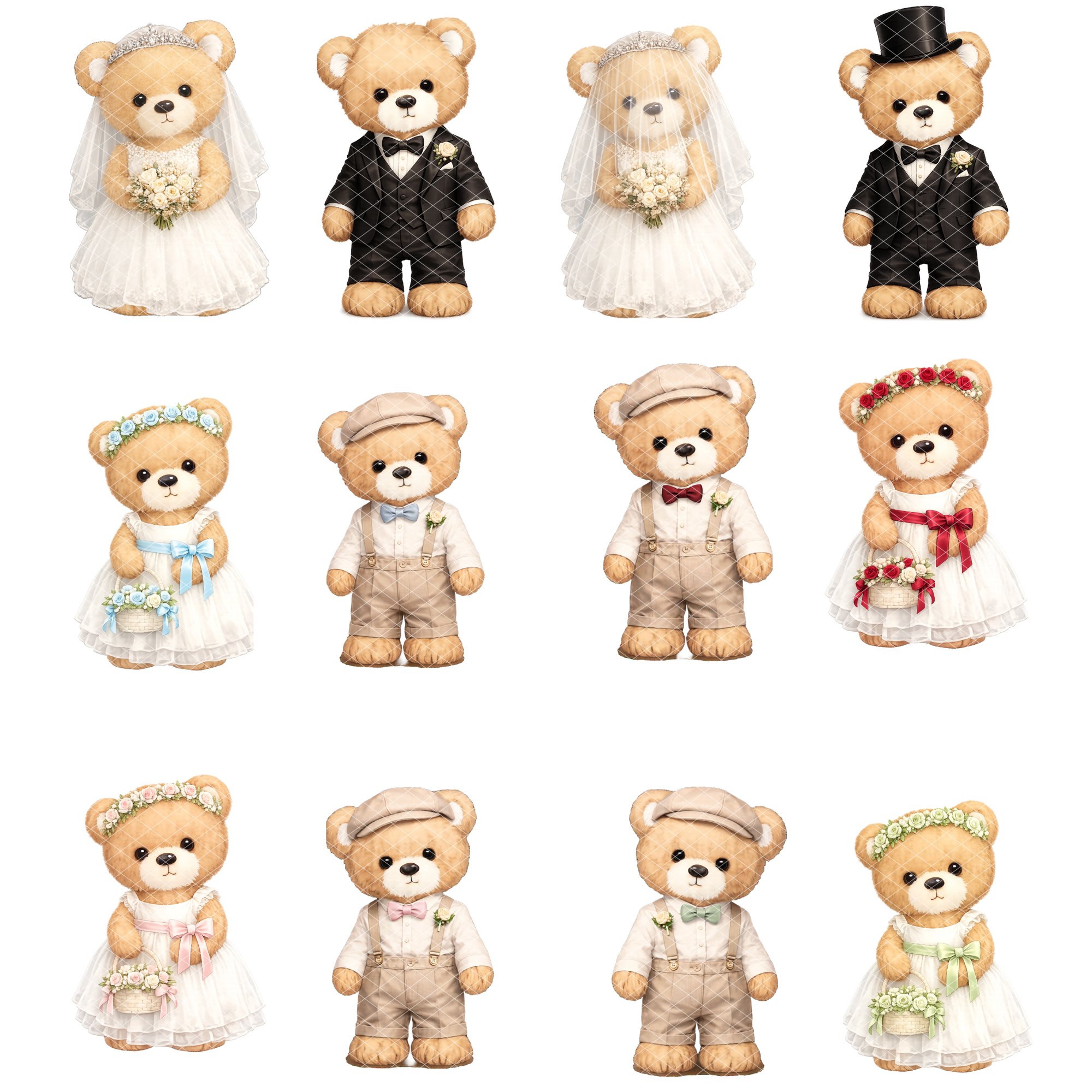 Bear Bridal Collection UV-DTF