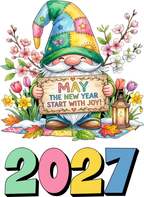 2027 Seasonal Gnome Desk Calendar – Digital Download