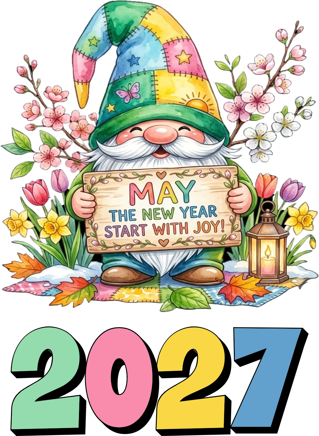 2027 Seasonal Gnome Desk Calendar – Digital Download