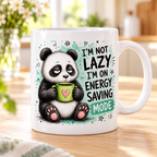 Sassy Animals mug - Energy Saving Mode (Panda)