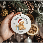 First Christmas Teddy UV-DTF