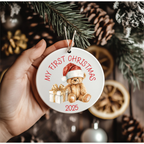 First Christmas Teddy UV-DTF