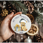 First Christmas Teddy UV-DTF