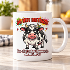 Moody Farmyard mug - Do Not Disturb (Chubby Cow)