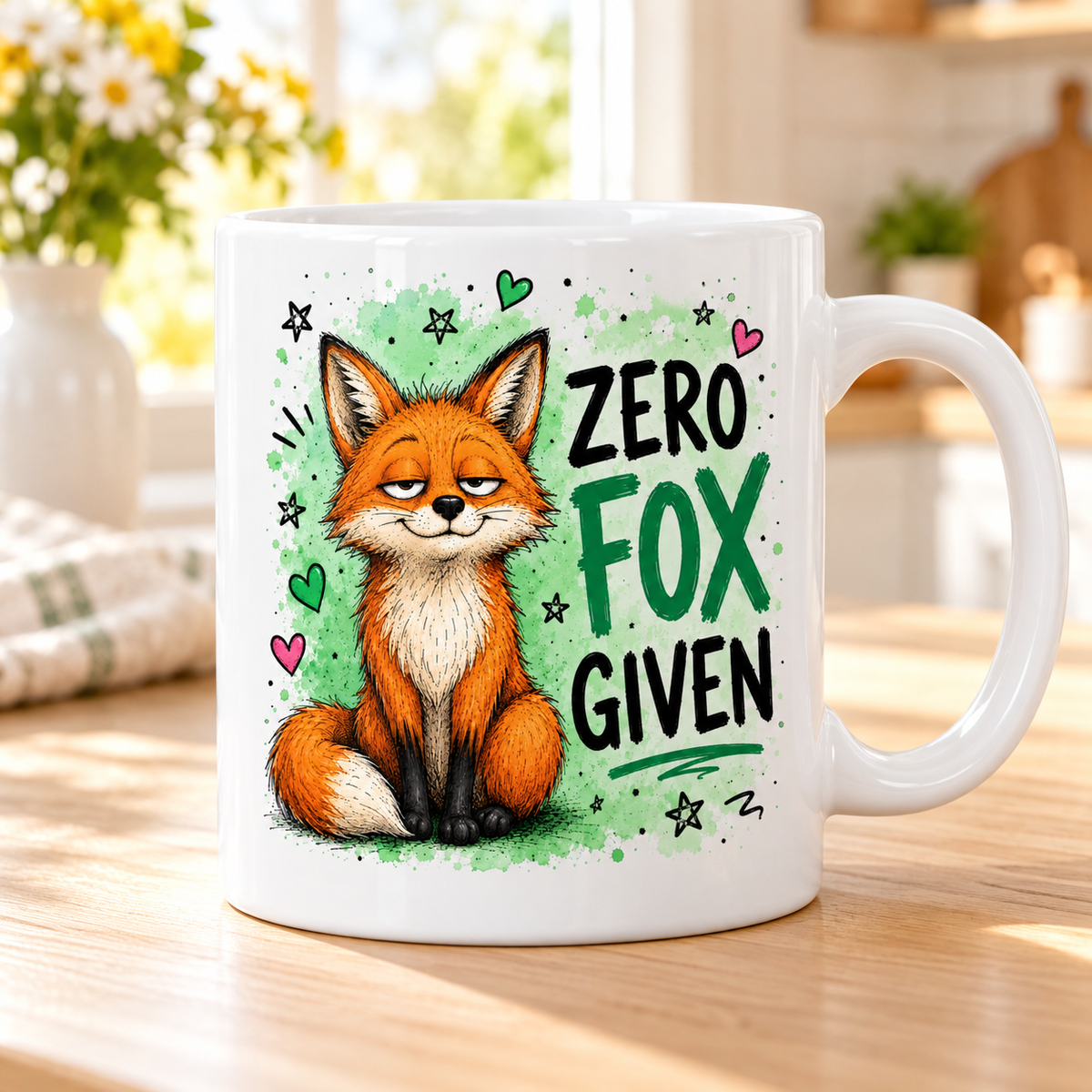 Sassy Animals mug - Zero Fox Given