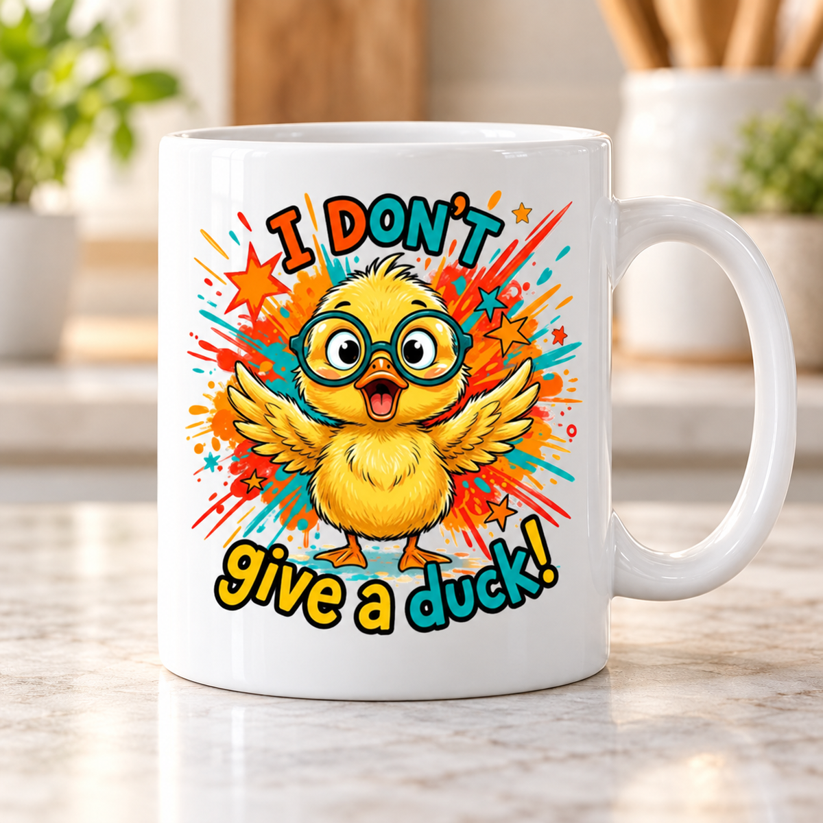 Moody Farmyard mug - I Don't Give A Duck (Duckling)