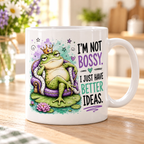 Sassy Animals mug - I'm Not Bossy (Frog)