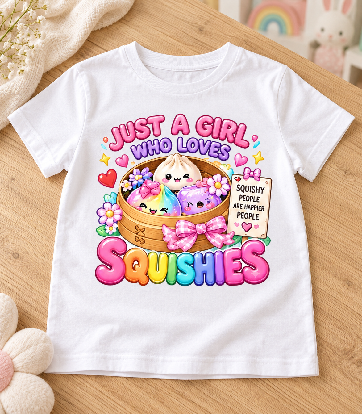 Squishies DTF - Just a Girl - Bao Basket