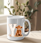 Highland Cow Floral Alphabet UVDTF Decals