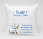 Personalised Christmas Story Cushion DTF Transfers – Santa & Post Box