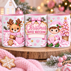 Christmas Movie Watching Pink – Boy 11oz mug sublimation print