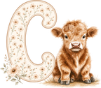 Highland Cow A-Z Digital Download