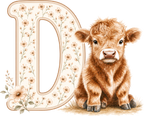 Highland Cow A-Z Digital Download