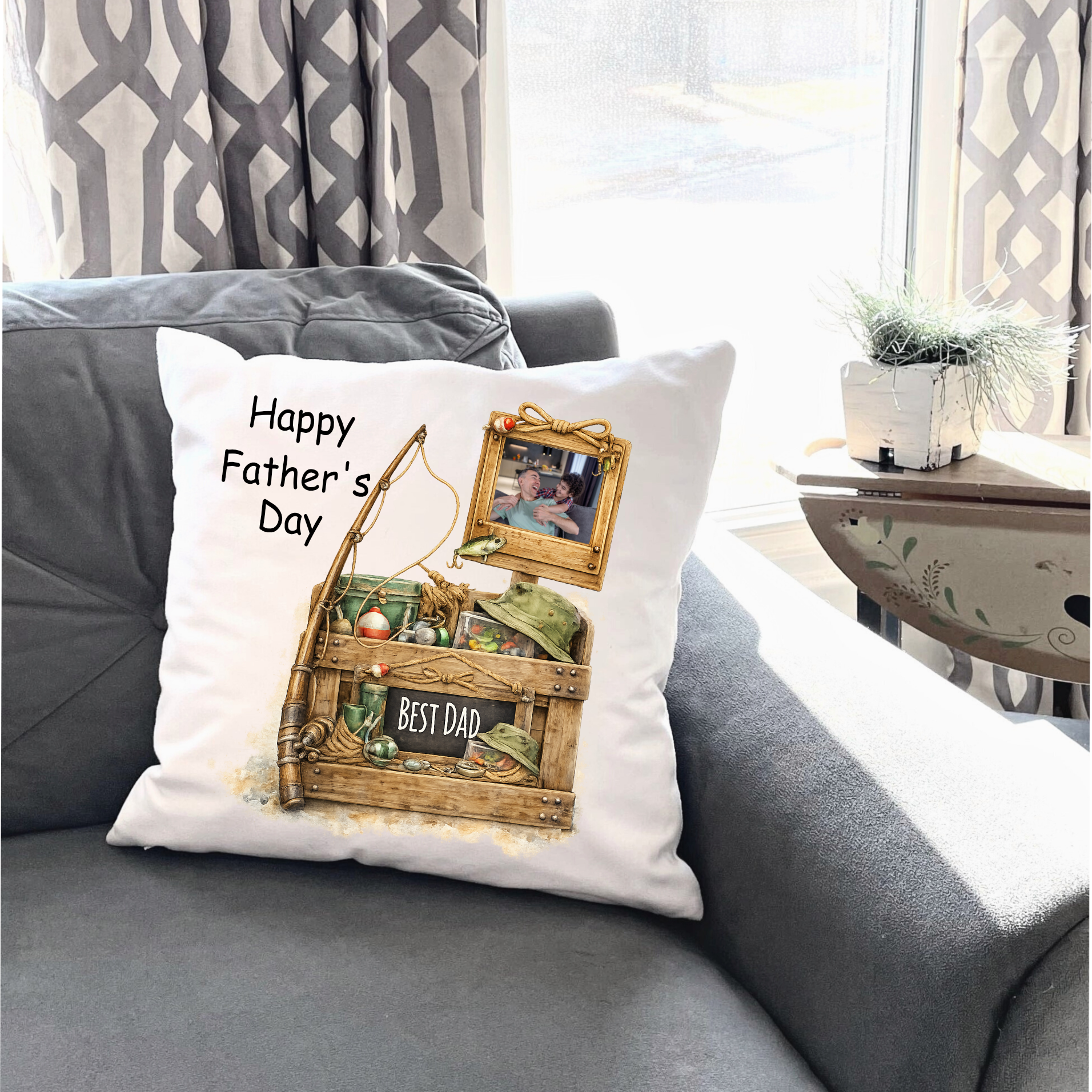 Cushion Photo Father's Day DTF