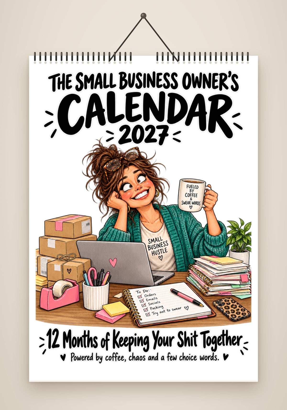 The Small Business Owner's Calendar 2027 – Printable A4 Digital Download