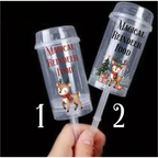 Christmas Popper Decals