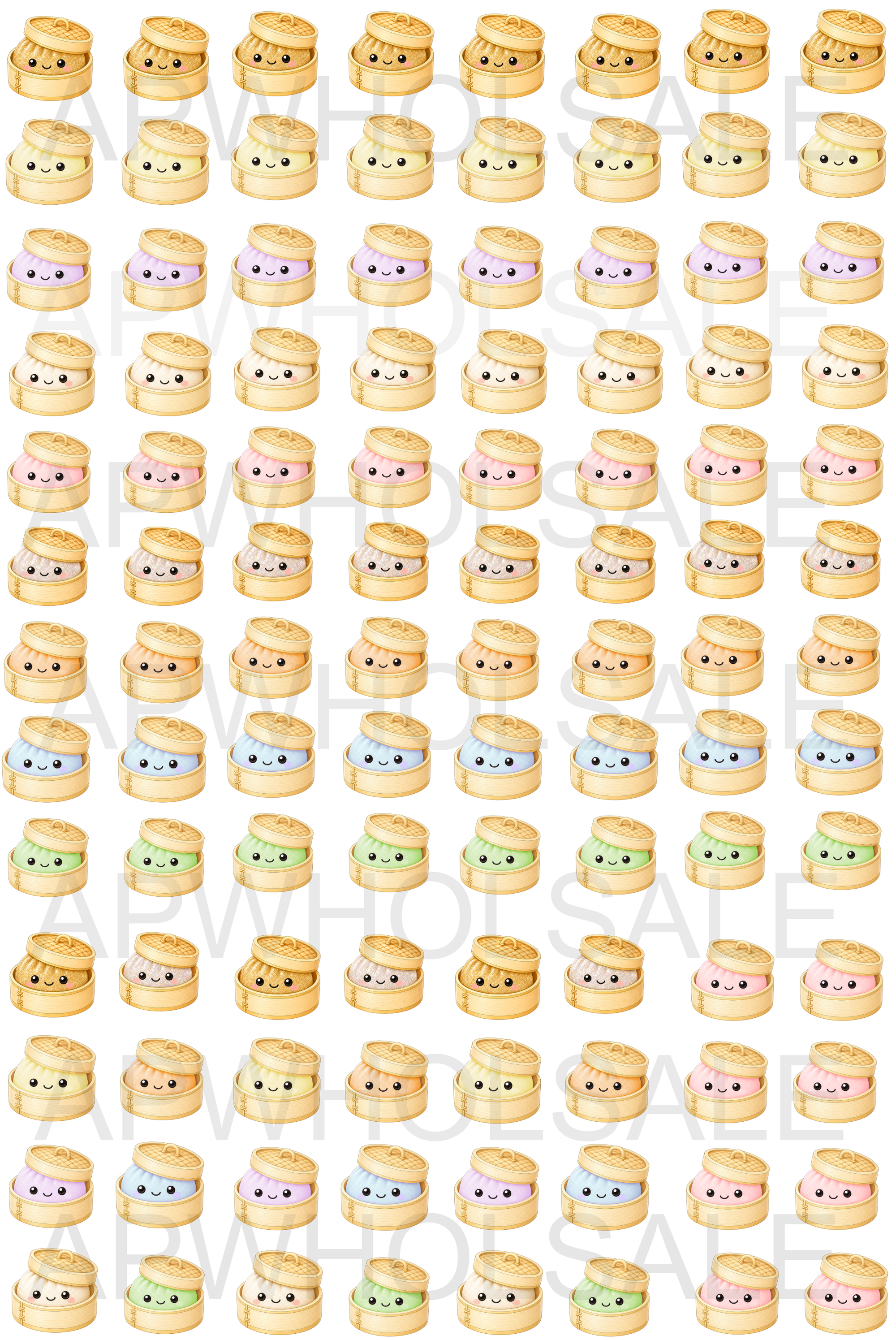 Dumpling Hair Bow DTF Gang Sheet