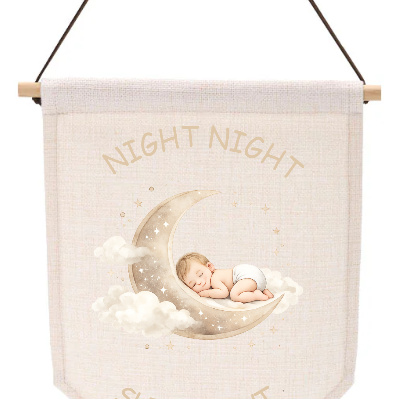 Night Night Sleep Tight – Baby Moon DTF Transfer