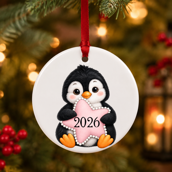 Cute Christmas Penguin UV-DTF Transfers